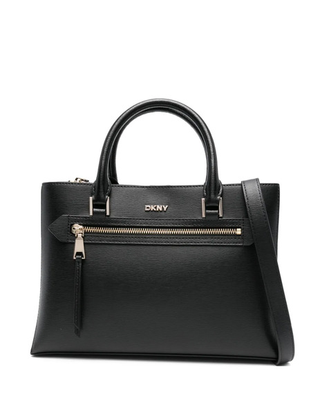  Dkny Small Logo-plaque Tote Bag - Black 