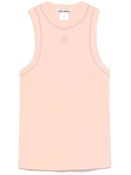  Dkny Stud-detailing Tank Top - Orange 