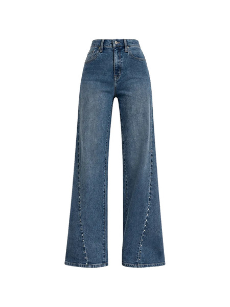  Dkny Studded-detail Jeans - Blue 