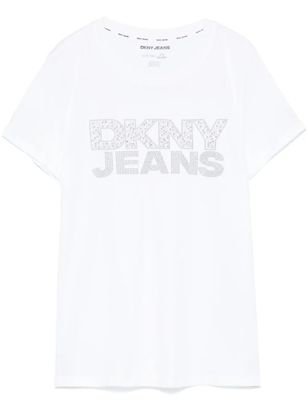  Dkny Studded-logo T-shirt - White 