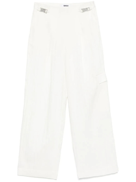  Dkny Twill-weave Cargo Trousers - White 