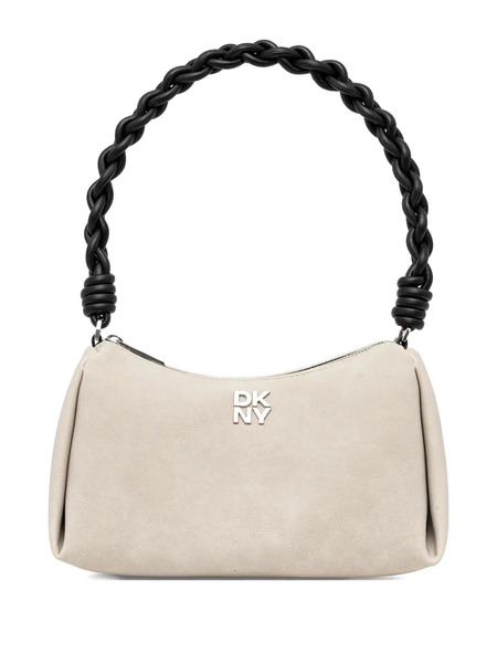  Dkny Twisted-handle Logo Tote Bag - Neutrals 