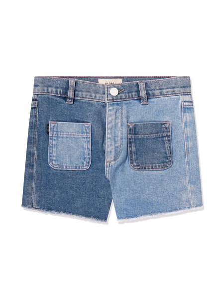  Dl1961 Kids Colour-block Denim Shorts - Blue 