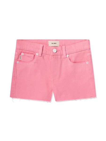 Dl1961 Kids Lucy Raw-cut Denim Shorts - Pink 