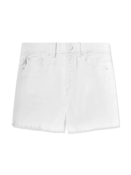  Dl1961 Kids Lucy Star Signs-embroidered Shorts - White 