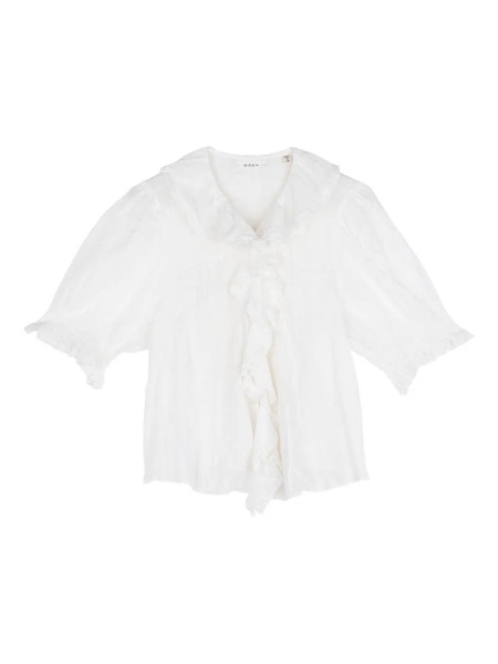  Dôen Henri Ruffled Blouse - White 