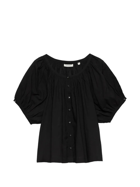  Dôen June Puffed-sleeve Blouse - Black 
