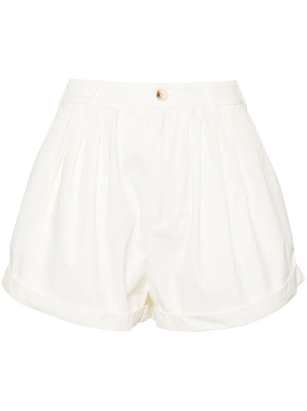  Dôen Paige Poplin Shorts - White 