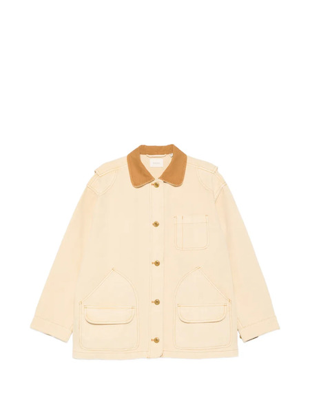  Dôen Pascual Contrast-collar Coat - Yellow 
