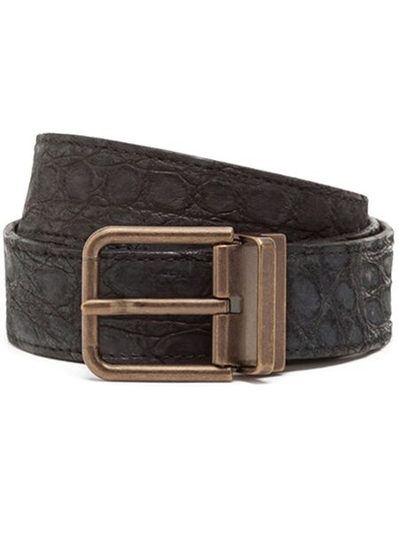  Dolce & Gabbana Adjustable Buckle Belt - Black 
