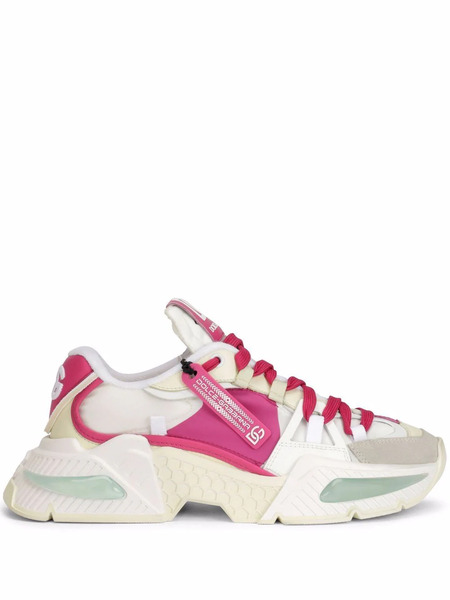  Dolce & Gabbana Airmaster Panelled Sneakers - White 