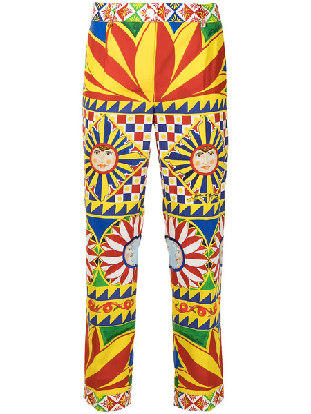  Dolce & Gabbana All-over Print Trousers - Red 