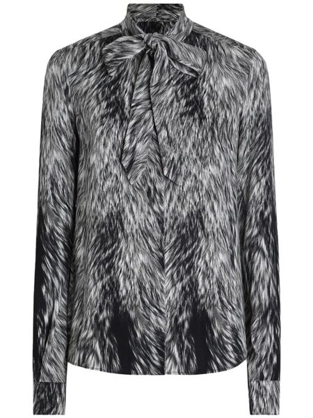  Dolce & Gabbana Animal-print Blouse - Grey 