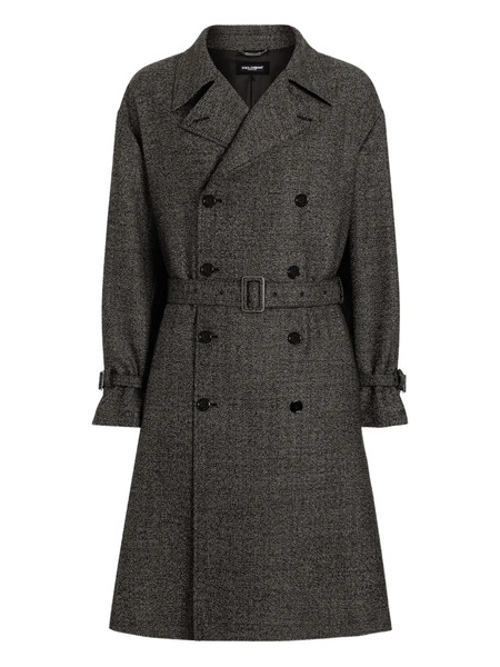  Dolce & Gabbana Belted Coat - Grey 