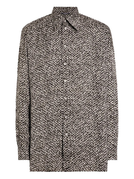  Dolce & Gabbana Bouclé-print Shirt - Neutrals 