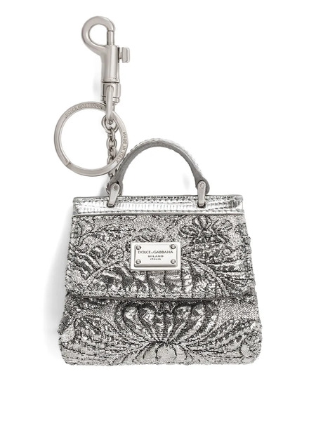  Dolce & Gabbana Brocade Airpods Case - Silver 