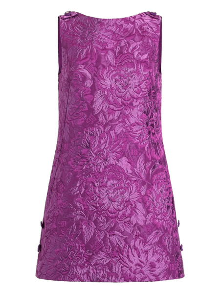  Dolce & Gabbana Brocade Dress - Purple 