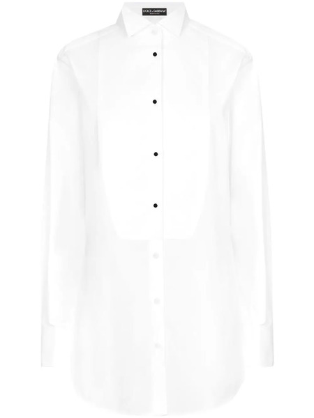  Dolce & Gabbana Buttoned Long Sleeve Shirt - White 