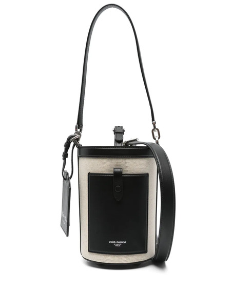  Dolce & Gabbana Canvas Bucket Bag - Black 