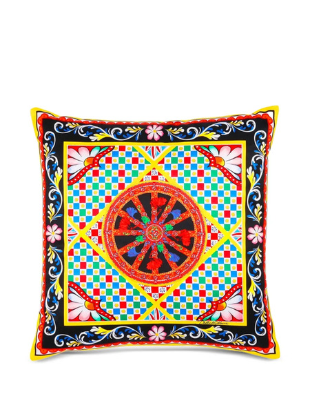  Dolce & Gabbana Casa Graphic-print Cushion - Yellow 