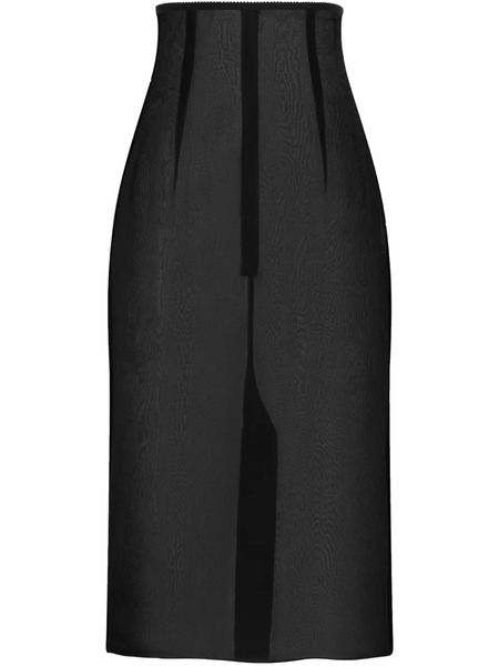  Dolce & Gabbana Chiffon Midi Skirt - Black 