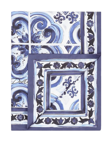  Dolce & Gabbana Cotton Pillowcases (set Of Two) - Blue 