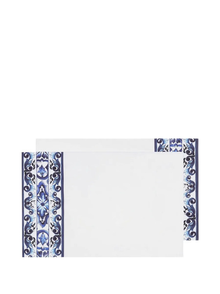  Dolce & Gabbana Cotton Pillowcases (set Of Two) - White 
