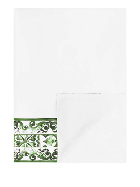  Dolce & Gabbana Cotton Sateen Fitted Sheet - White 