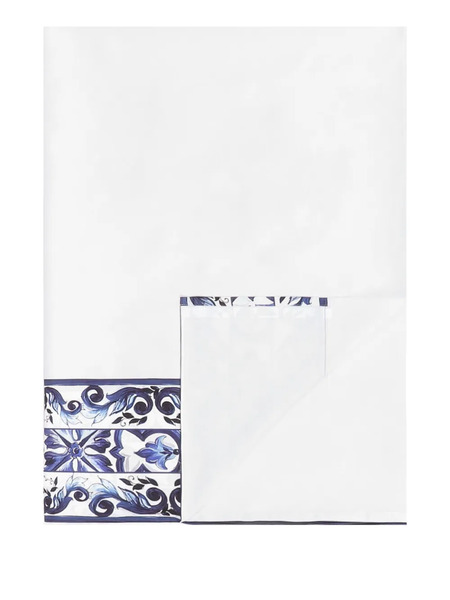  Dolce & Gabbana Cotton Sateen Flat Sheet - White 