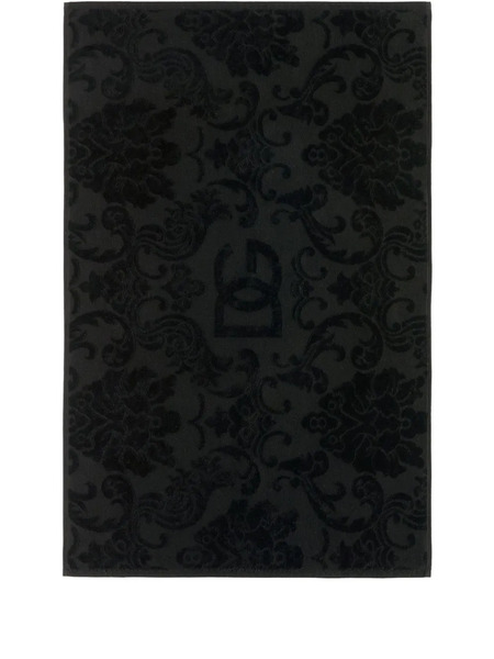  Dolce & Gabbana Cotton Terry Bath Mat - Black 