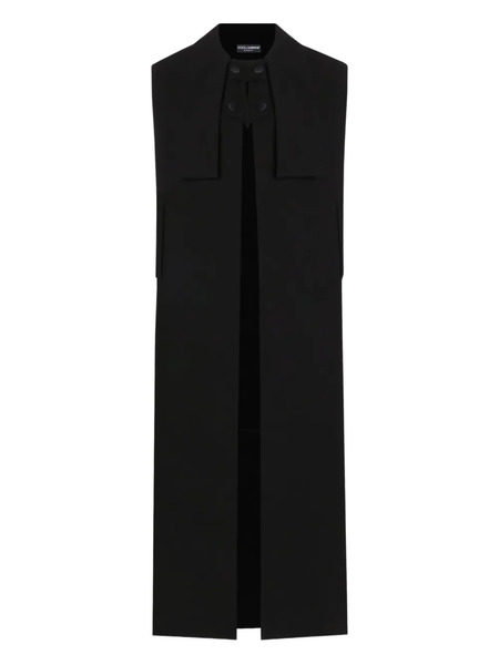  Dolce & Gabbana Crepe Coat - Black 