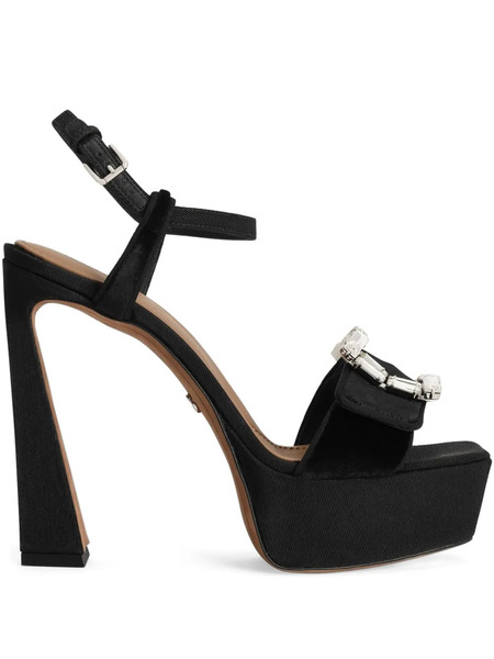  Dolce & Gabbana Crystal-buckle Sandals - Black 