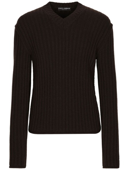  Dolce & Gabbana Date Patch Jumper - Brown 