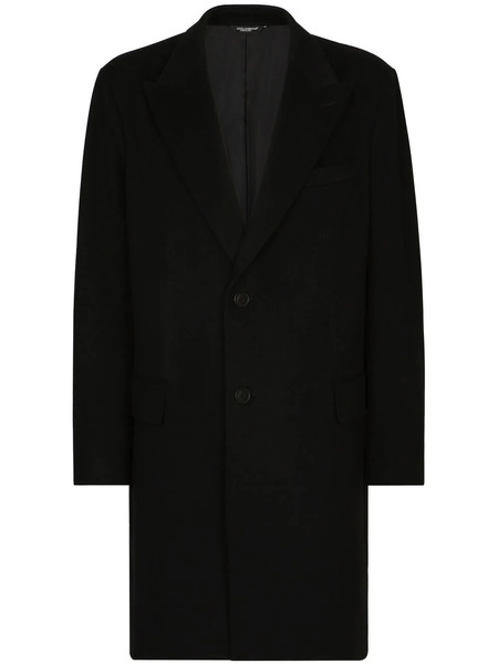  Dolce & Gabbana Deconstructed Single-breasted Wool Coat - Black 