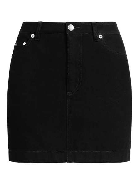  Dolce & Gabbana Denim Mini Skirt - Black 
