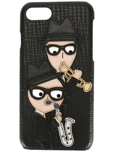  Dolce & Gabbana Designer's Patch Iphone 7 Case - Black 
