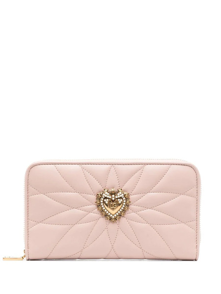  Dolce & Gabbana Devotion Continental Zipped Wallet - Pink 