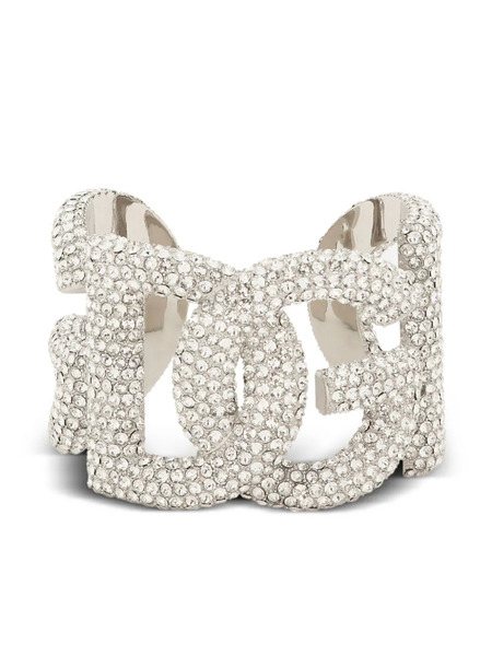  Dolce & Gabbana Dg Crystal-embellished Bracelet - Silver 
