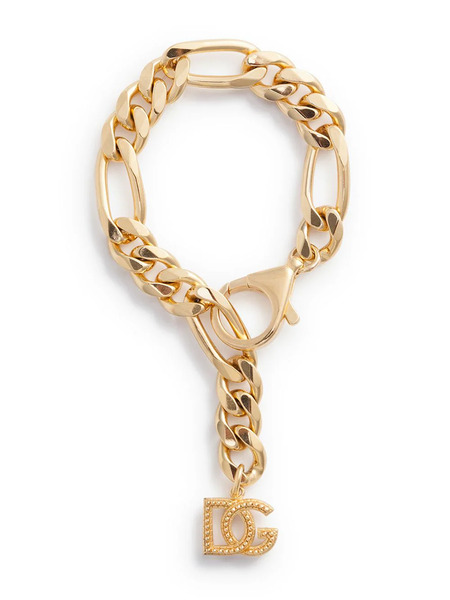  Dolce & Gabbana Dg-logo Chain Bracelet - Gold 