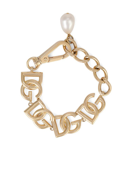  Dolce & Gabbana Dg-logo Chain-link Bracelet - Gold 