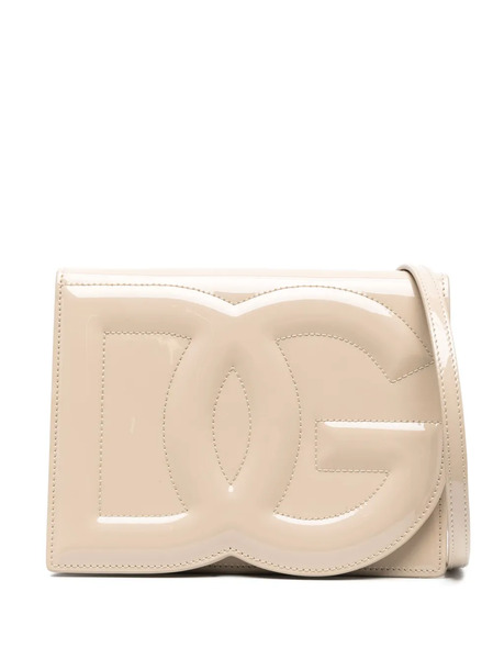  Dolce & Gabbana Dg Logo Leather Crossbody Bag - Neutrals 