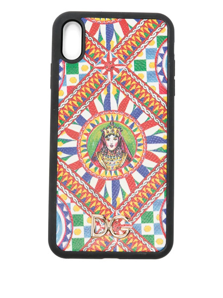  Dolce & Gabbana Dg-logo Patterned Phone Case - Black 