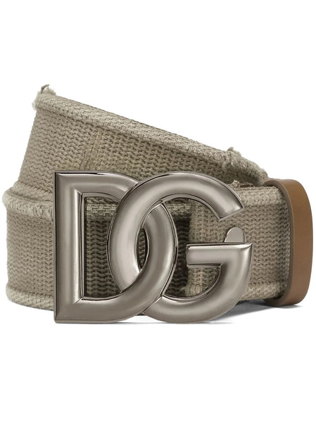 Dolce & Gabbana Dg-logo Tape Belt - Neutrals 