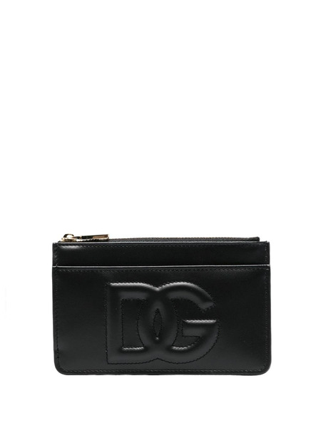  Dolce & Gabbana Dg Logo Zip Purse - Black 