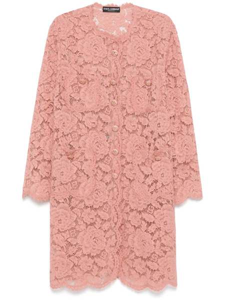 Dolce & Gabbana Dna Lace Coat - Pink 