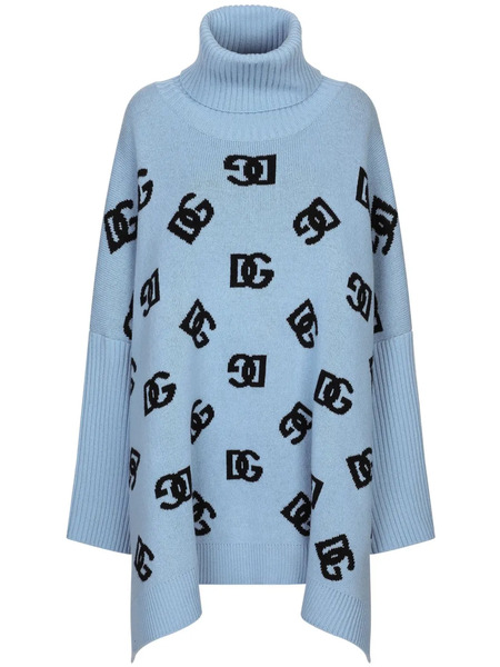  Dolce & Gabbana Dna Logo Embroidered Coat - Blue 
