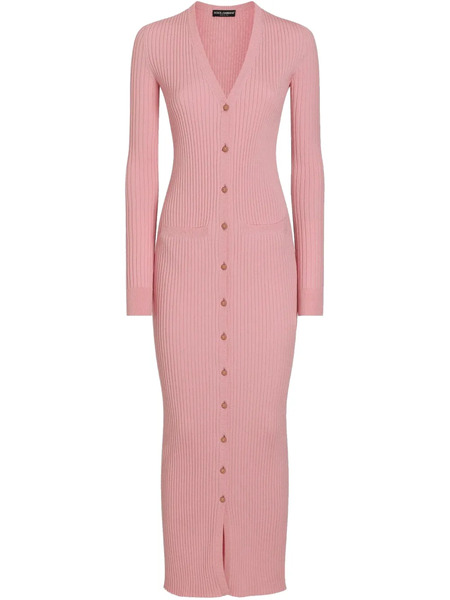  Dolce & Gabbana Dna Wool Long Cardigan - Pink 