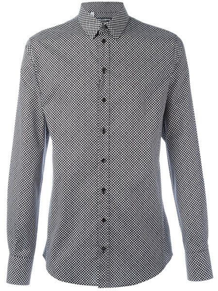  Dolce & Gabbana Dot Print Shirt - Black 