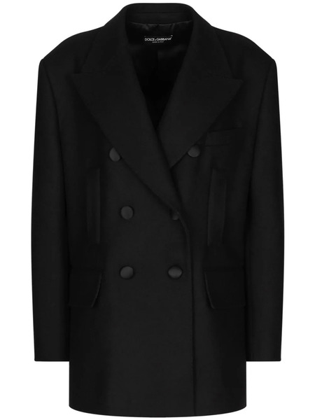  Dolce & Gabbana Double Breasted Blazer - Black 