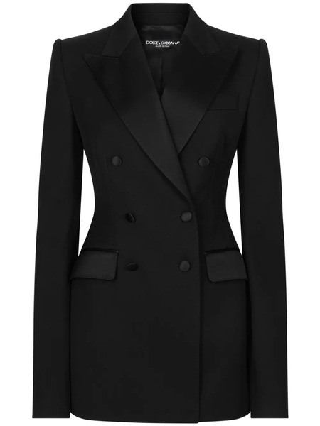  Dolce & Gabbana Double Breasted Blazer - Black 